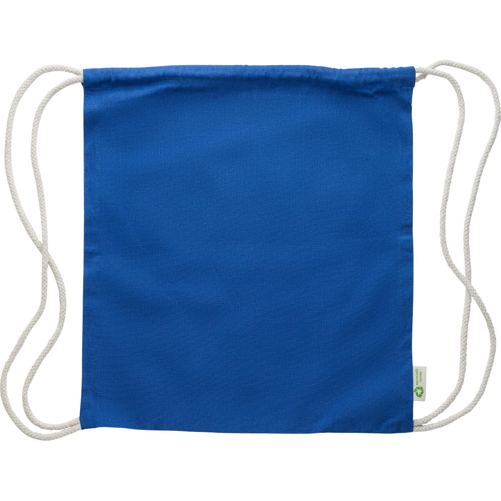 Kordelzugtasche aus recycelter Baumwolle (120 gr/m2) Joy Werbeartikel