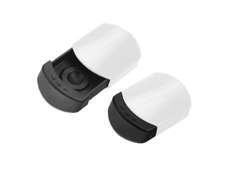 Innenteil schwarz, Außenteil weiß