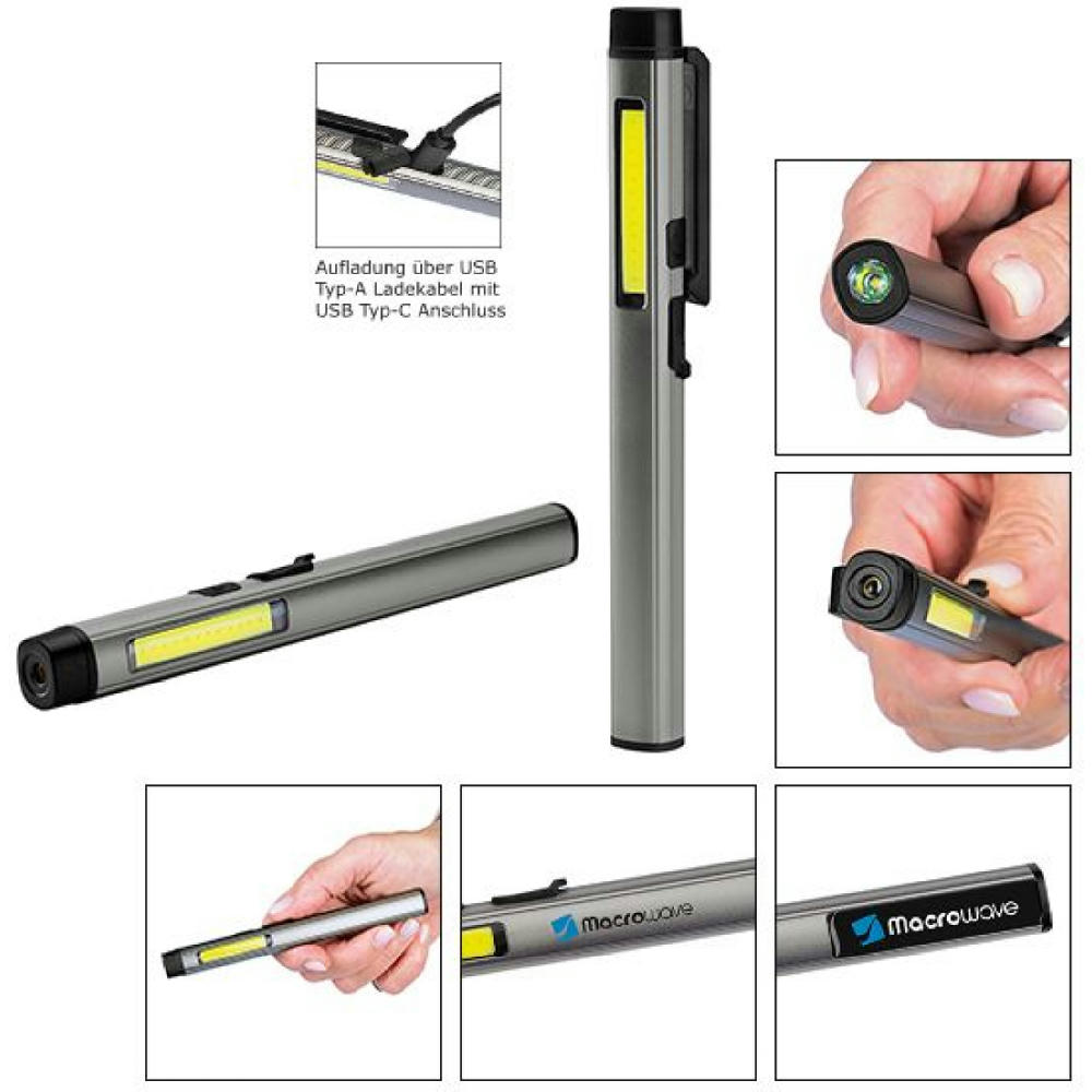 Product image Aufladbare LED Leuchte "Profi Inspection Light Laser 200 L" Werbeartikel