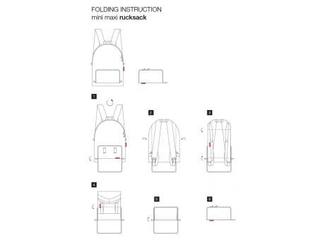 Product image mini maxi rucksack black bedrucken