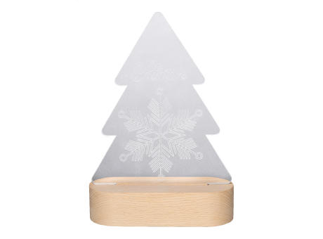 Weihnachtsbaum LED-Lichttrophäe Woodify Xmas Werbeartikel