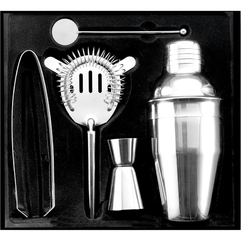 Cocktailshaker-Set aus Edelstahl Natalina Werbeartikel
