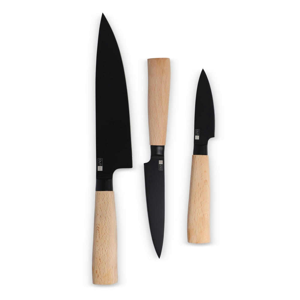 Product image InSideOut 3 Stück Essential Messer Set Ravn Werbeartikel