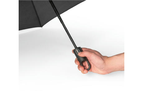 GUSTAVO. Recyceltem Polyester (100% rPET) 190T Pongee-Schirm mit automatischer Öffnung und Schließung Werbeartikel