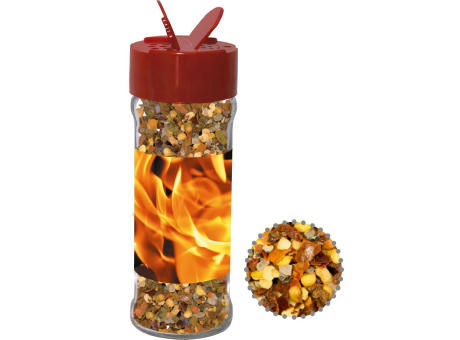 Product image Gewürzmischung Feuer und Flamme, ca. 45g, Glas mit Streuaufsatz Werbeartikel