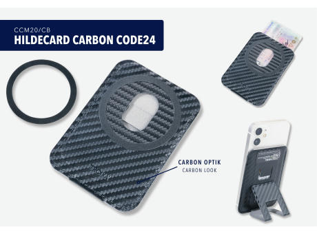 TROIKA Kartenetui HILDECARD CARBON CODE24 Werbeartikel