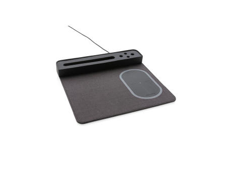 Air Mousepad mit 5W Wireless Charger und USB Werbeartikel