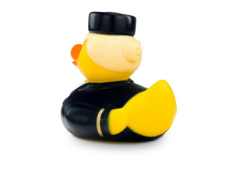 Werbeente Steffi Stewardess mit gelbem Halstuch Werbeartikel