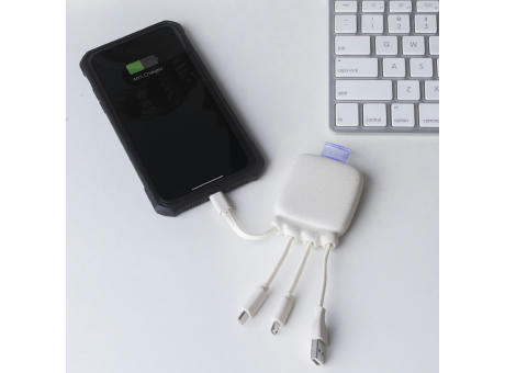 3192 | Xoopar Octopus Gamma 2 Powerbank with Bio Charging cable 3000mAh  Werbeartikel