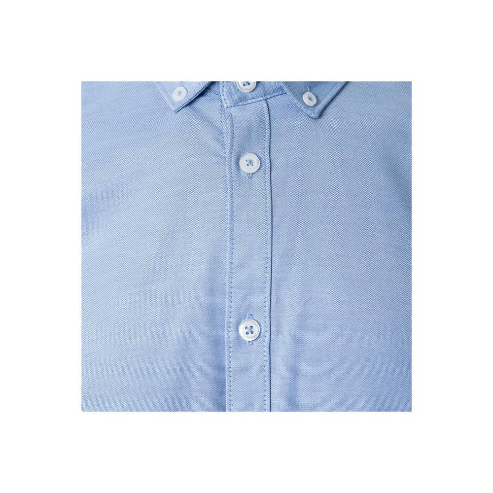 VL PRITHVI MAN. Hemd Oxford (180 g/m²) für Herren, aus Baumwolle (50 %), Polyester (45 %) und Elasthan (5 %) Werbeartikel