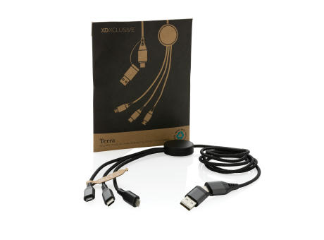 Terra 120cm 6-in-1-Kabel aus RCS recyceltem Aluminium Werbeartikel