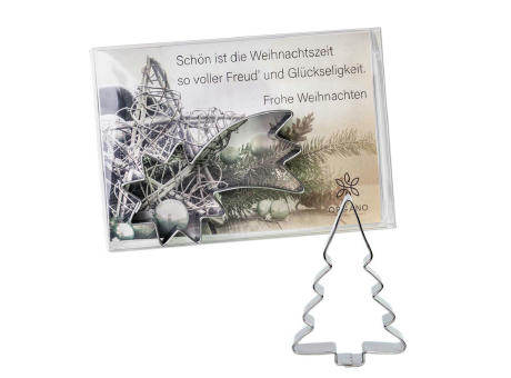 Backförmchen in der Box - Winter - Weihnachtsbaum Werbeartikel