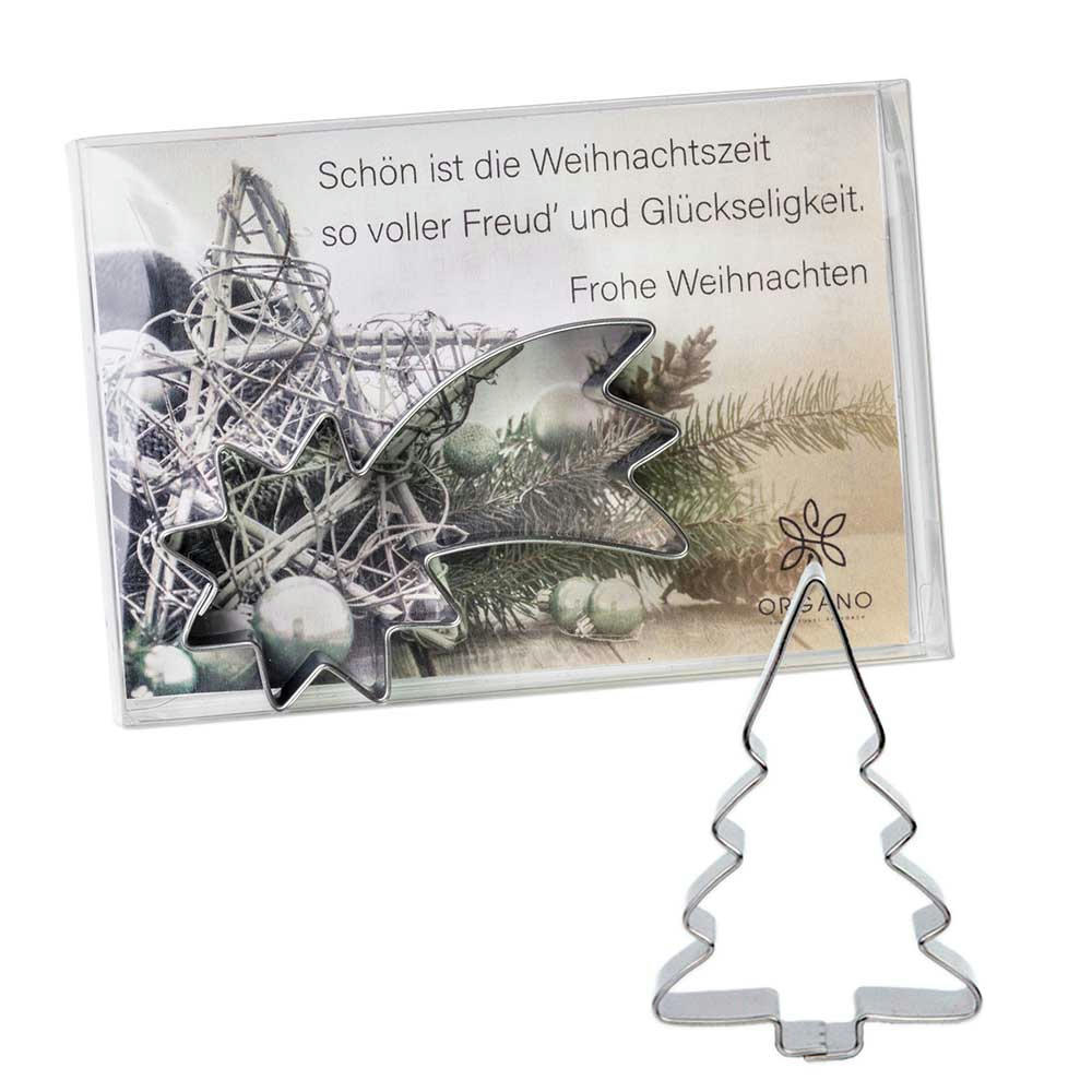 Product image Backförmchen in der Box - Winter - Weihnachtsbaum Werbeartikel