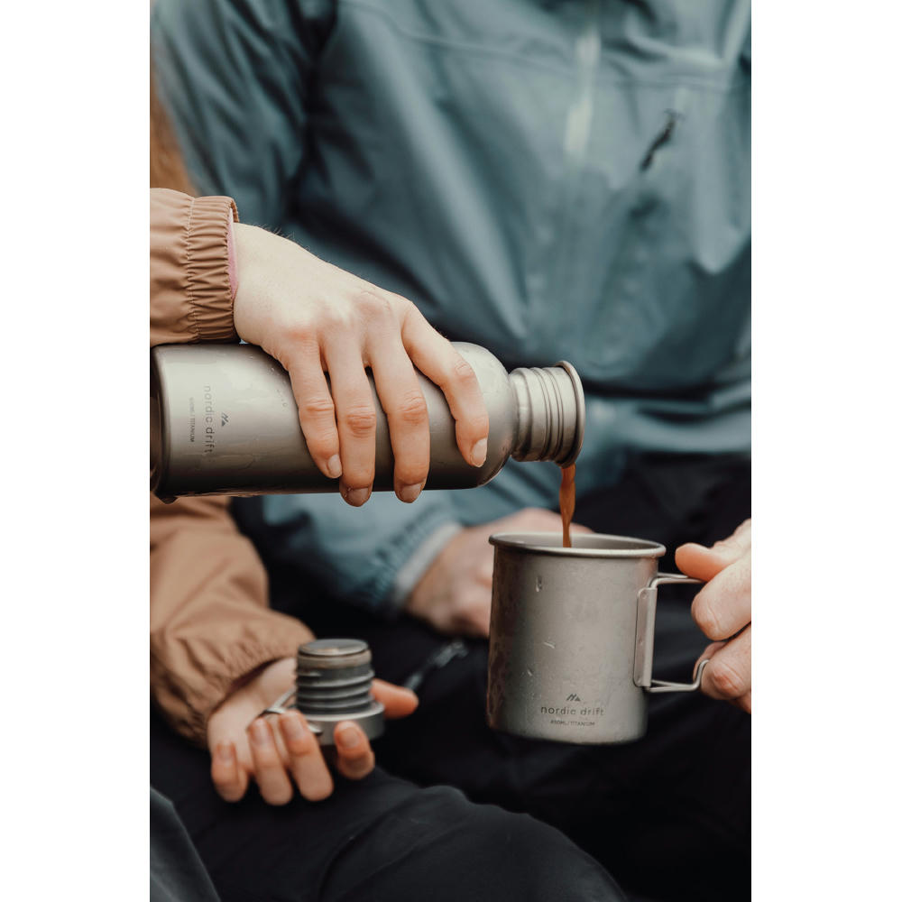 Nordic Drift Trail Ultraleichte Titan-Becher 450ml Werbeartikel