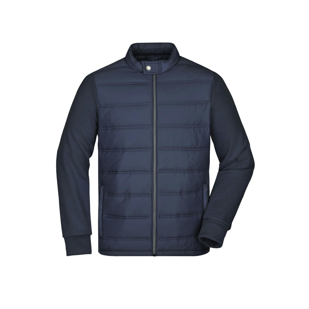 Product image Men's Hybrid Sweat Jacket - Modische Sweatjacke in attraktivem Materialmix Werbeartikel