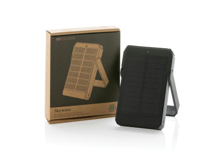 Skywave 5000mah Solar Powerbank, 10W Wireless aus rPlastik bedrucken