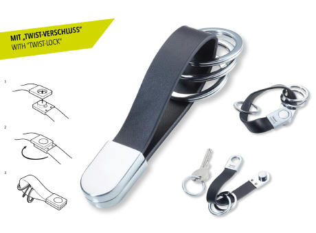 TROIKA Schlüsselanhänger TWISTER STYLE bedrucken
