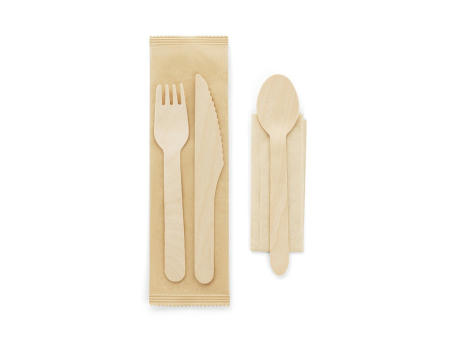 Product image SUYA. Besteck-Set aus Holz Werbeartikel