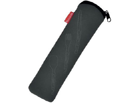Besteckset 'Basecamp', mit einer Tasche aus Neopren Werbeartikel