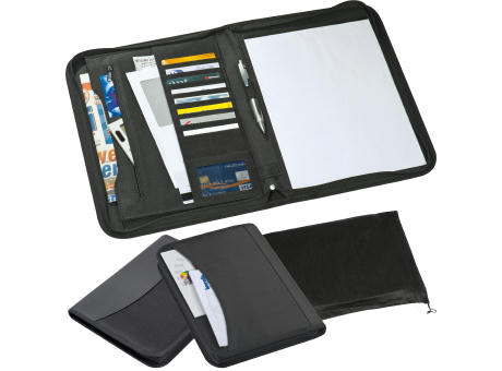 Product image A4 Schreibmappe mit Block und Reißverschluss Werbeartikel