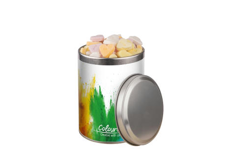 Mittlere runde Dose, 0,9 Liter Werbeartikel