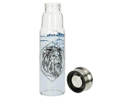 Product image Glasflasche mit Hülle "Life" 0,55 l bedrucken