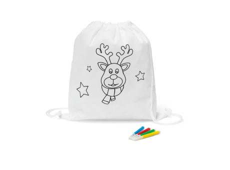 Product image GLENCOE. Weihnachtlicher Turnbeutel zum bemalen bedrucken