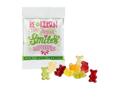 Product image Vegane Smart-Bärchen im kompostierbaren Tütchen Werbeartikel