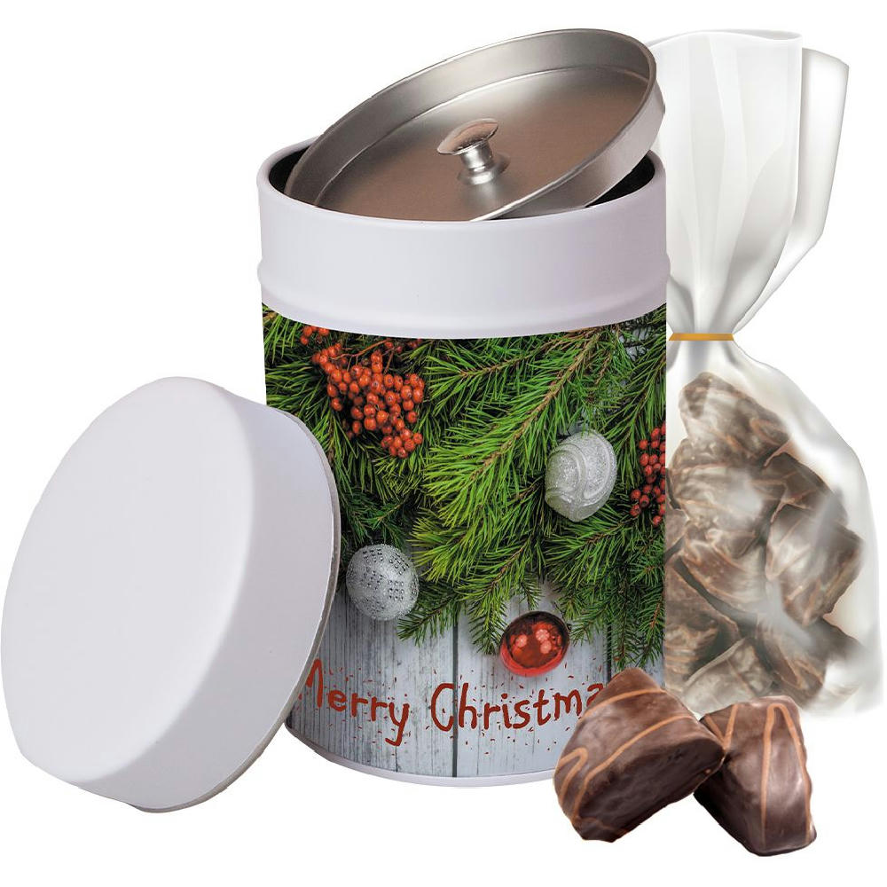 Product image Feiner Spitzkuchen, ca. 100g, Beutel in Metalldose Maxi Werbeartikel