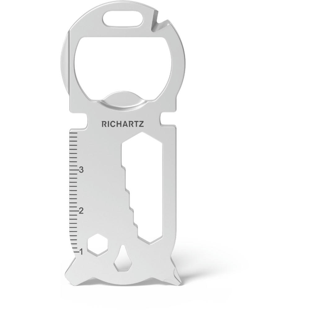 RICHARTZ KEY TOOL 16+: flaches Multitool mit Flaschenöffner, Lineal und Sechskantschlüsseln – Werbeartikel mit Logo