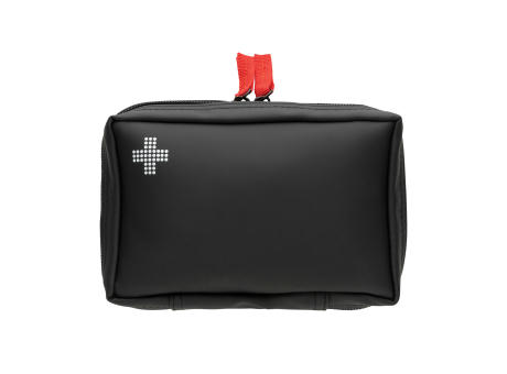 Erste-Hilfe-Set in RCS recycelter Nubuk-PU Tasche Werbeartikel