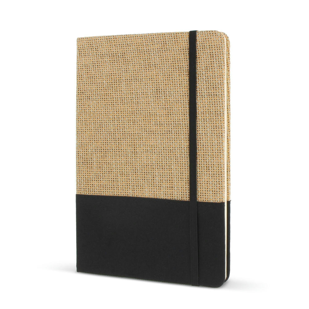 Product image Notizbuch Jute R-PET Werbeartikel