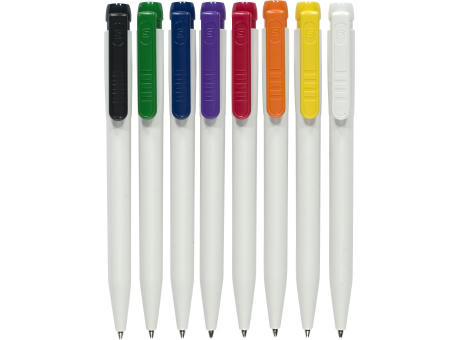Stilolinea ABS Pier Kugelschreiber mit farbigem Clip bedrucken