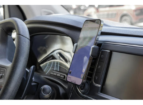 Acar 360° Auto-Handyhalterung aus RCS recyceltem Kunststoff Werbeartikel