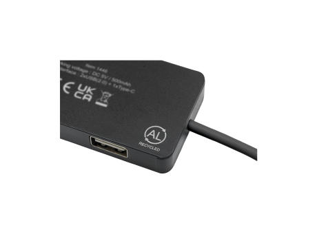 Tecco GRS Recycled Alu USB Hub Werbeartikel