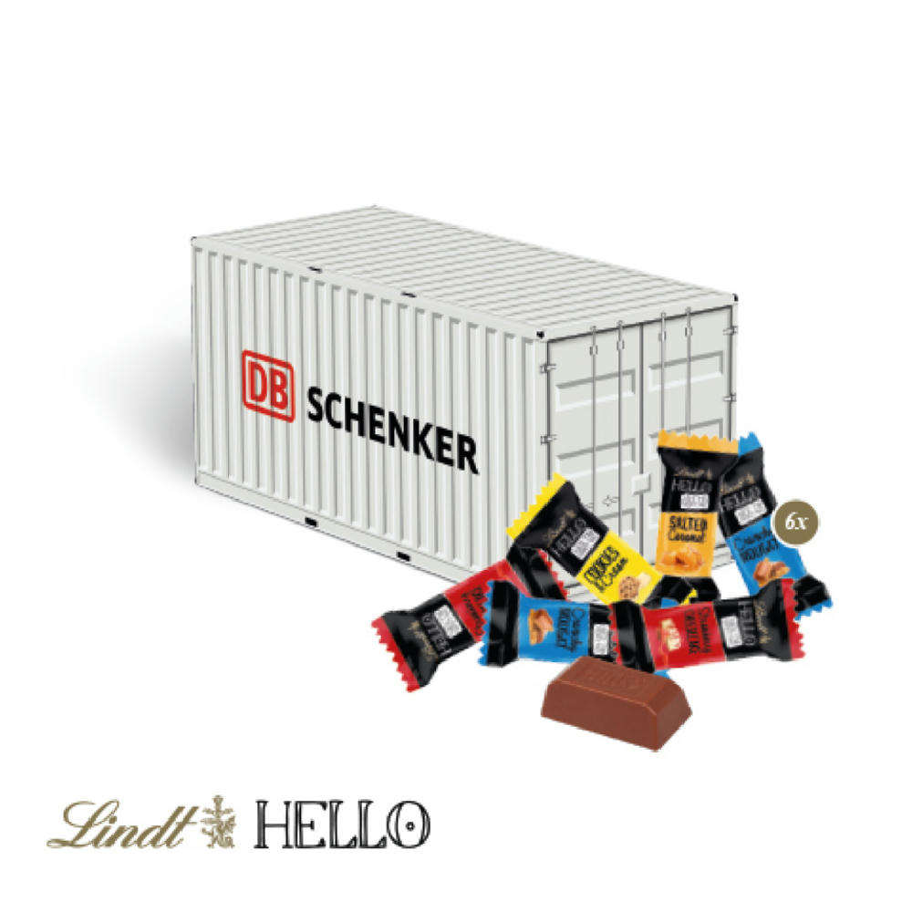 Product image 3D Präsent "Container" mit Lindt HELLO Werbeartikel