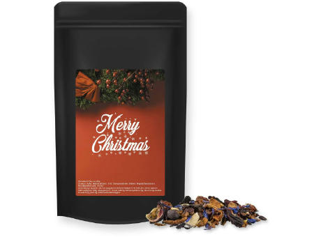 Product image Christkindl Tee, ca. 50g, Standbeutel Midi schwarz Werbeartikel