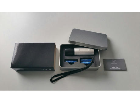 LED Leuchte "Turbo Plus silber" Werbeartikel