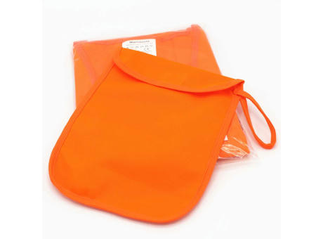 Warnwesten-Set Recycling, bedruckter Beutel Werbeartikel