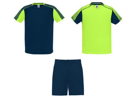 fluorgrün, marineblau