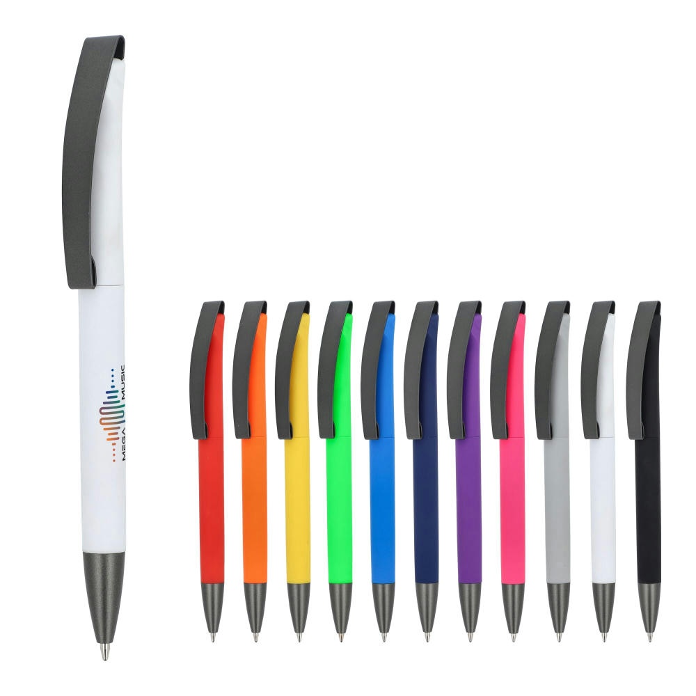 Product image Kugelschreiber Vegas Softtouch Metallclip Werbeartikel