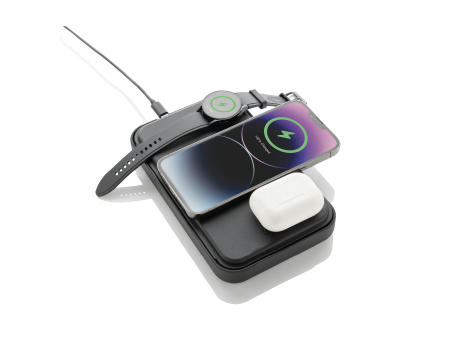 Swiss Peak Travel-Case aus RCS rec. PU mit 3-in-1-Charger Werbeartikel