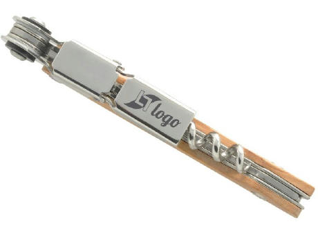 Kellnermesser 'Ottawa', Doppelhebel, Olivenholz Werbeartikel