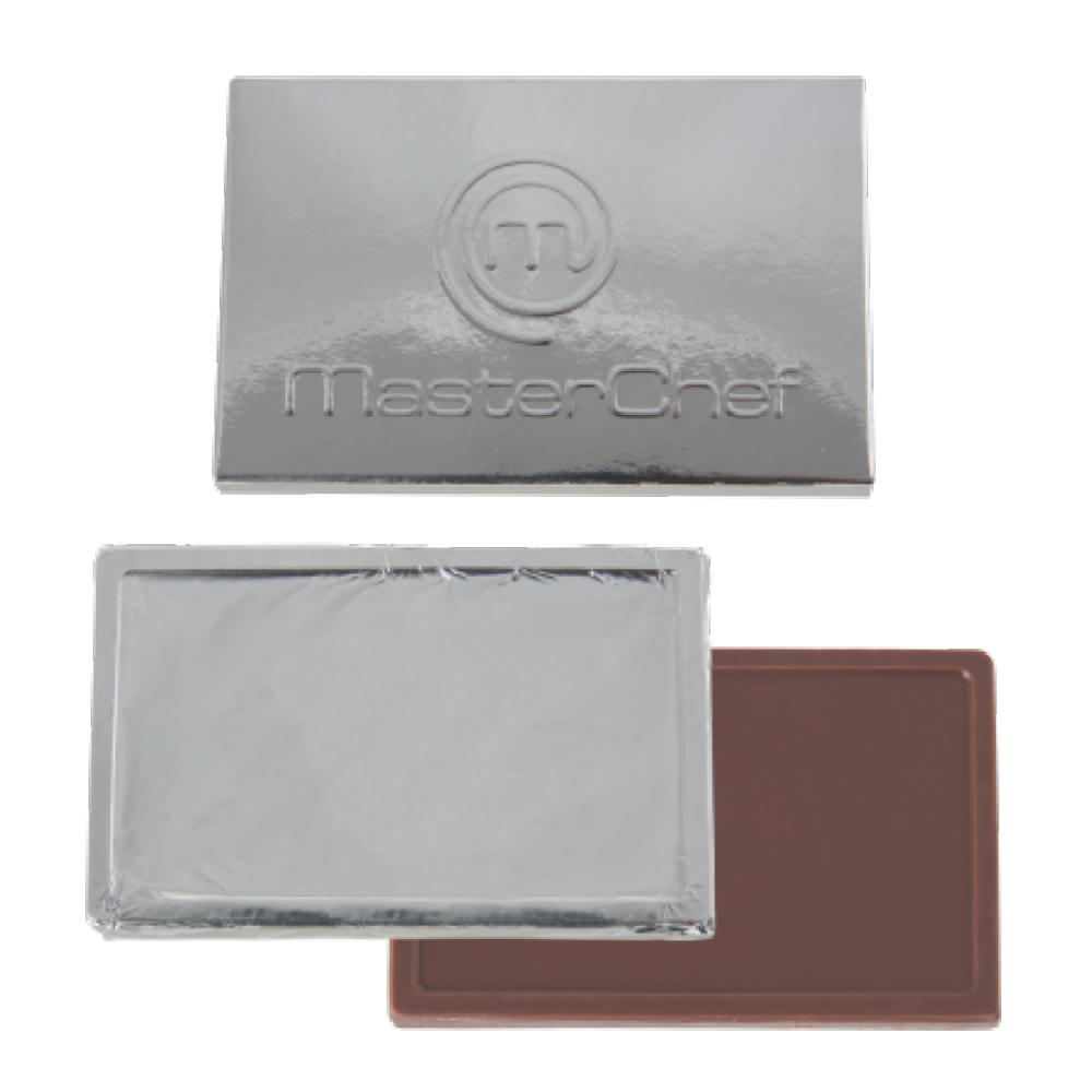 Product image Schokoladentafel Kreditkarte in Umschlag mit Prägung Werbeartikel