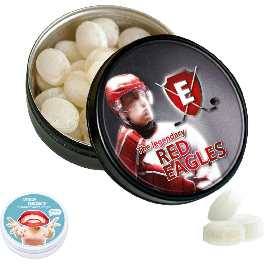 Product image Black or White Dose mit Kalfany Eisbonbons Werbeartikel