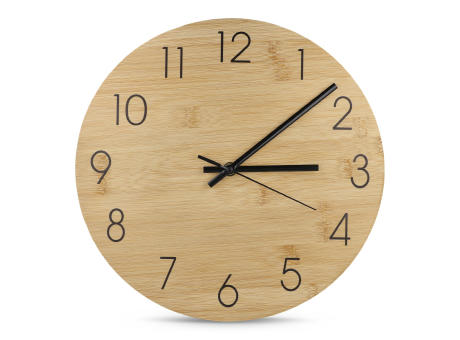 Wanduhr Bambus Werbeartikel