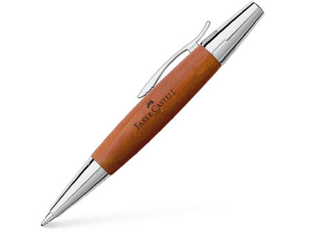 Product image E-Motion Holz / Metall Birnbaum braun Kugelschreiber Werbeartikel