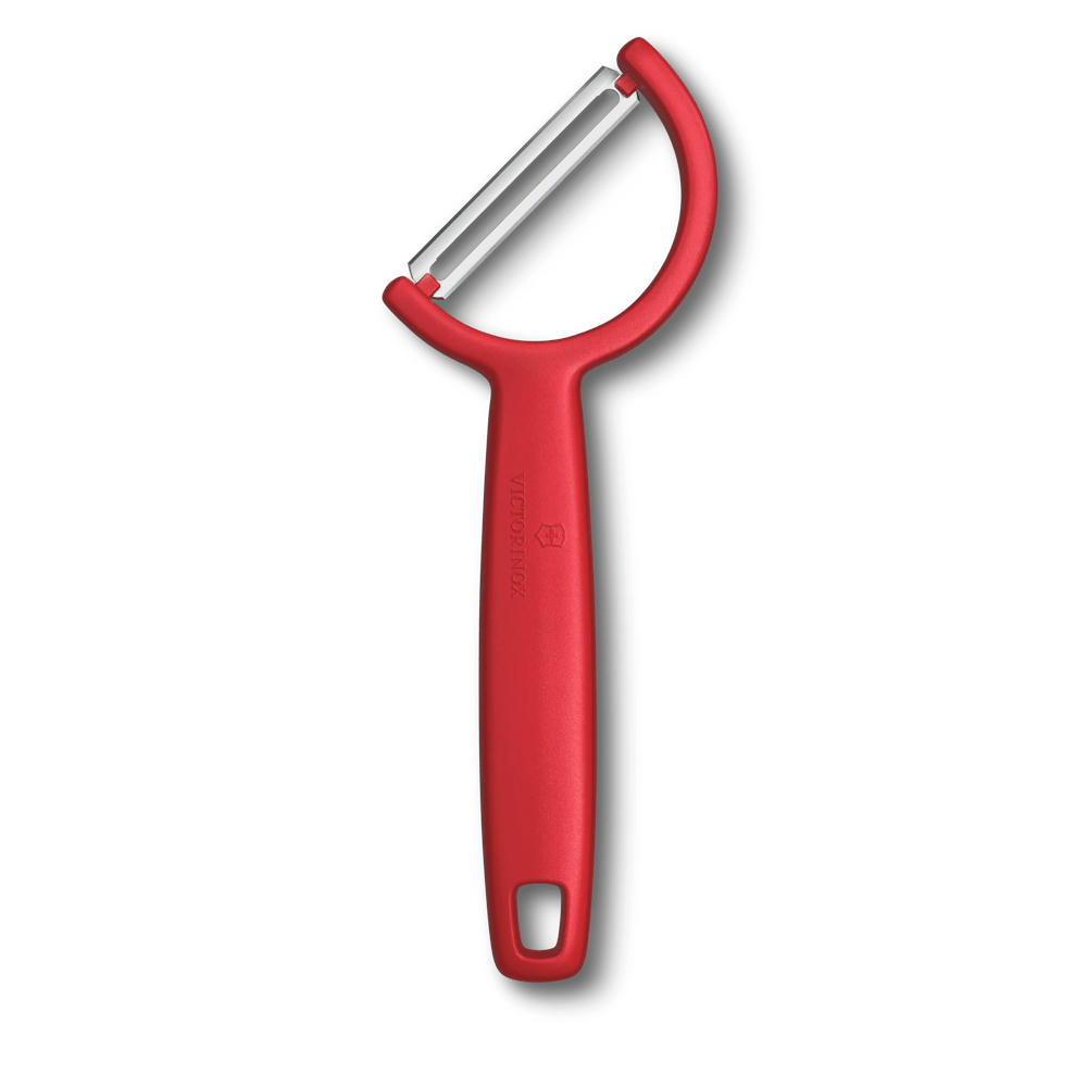 Victorinox Rho Sparschäler rot klassischer Küchenhelfer mit Logo-Druck