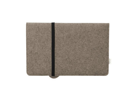 Recycled Felt & Apple Leather Laptop Sleeve 15/16" Werbeartikel