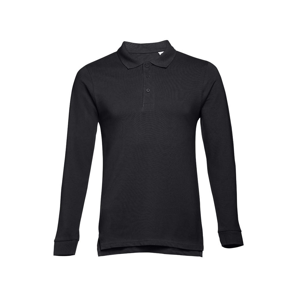 THC BERN II. Langarm-Poloshirt für Herren aus kardierter Baumwolle Werbeartikel